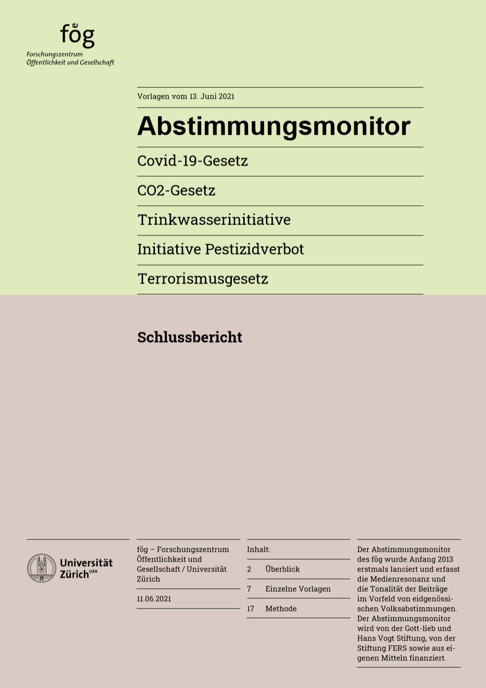 Abstimmungsmonitor - Schlussbericht