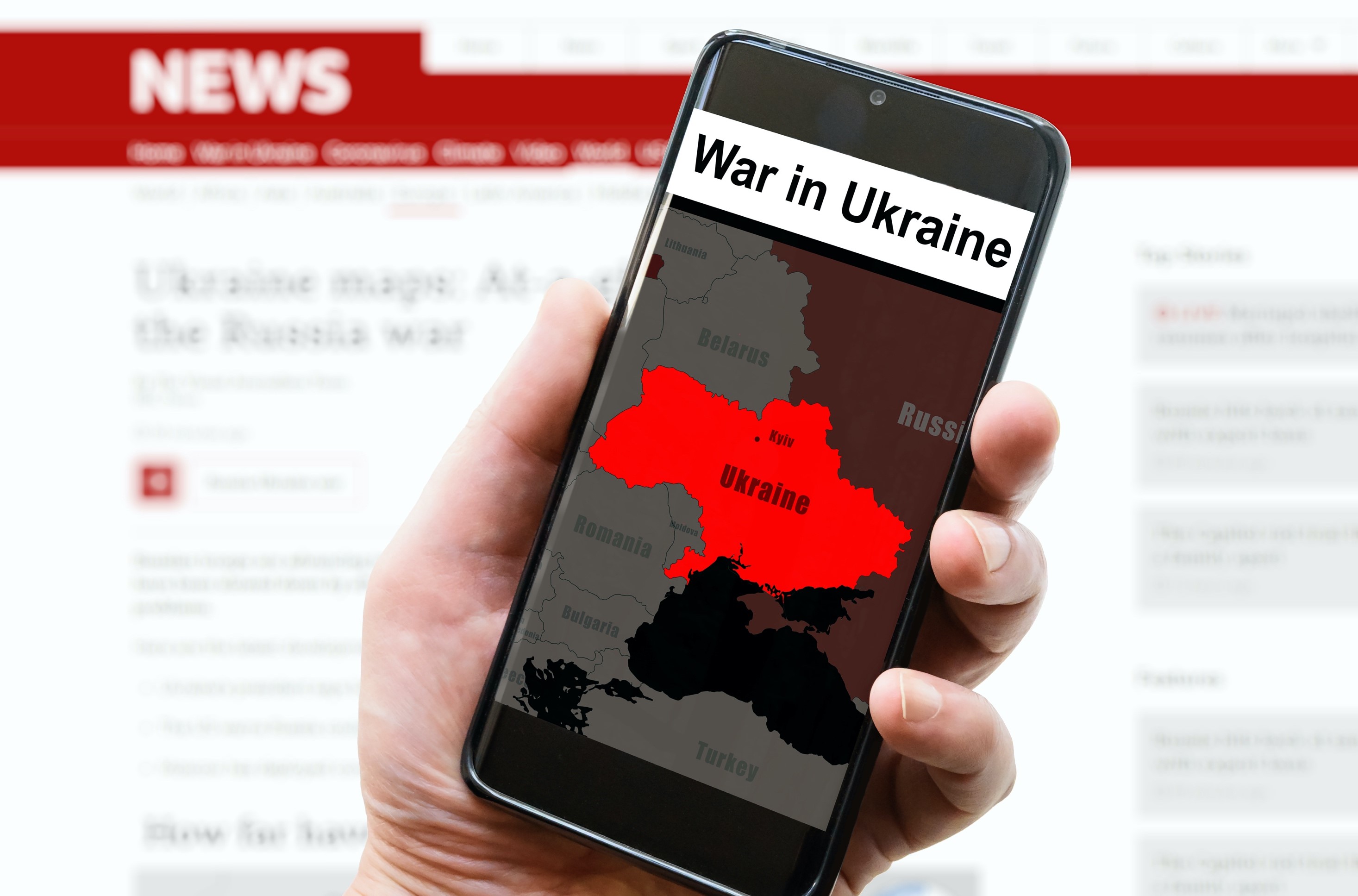 Symbolbild Ukraine-Berichterstattung